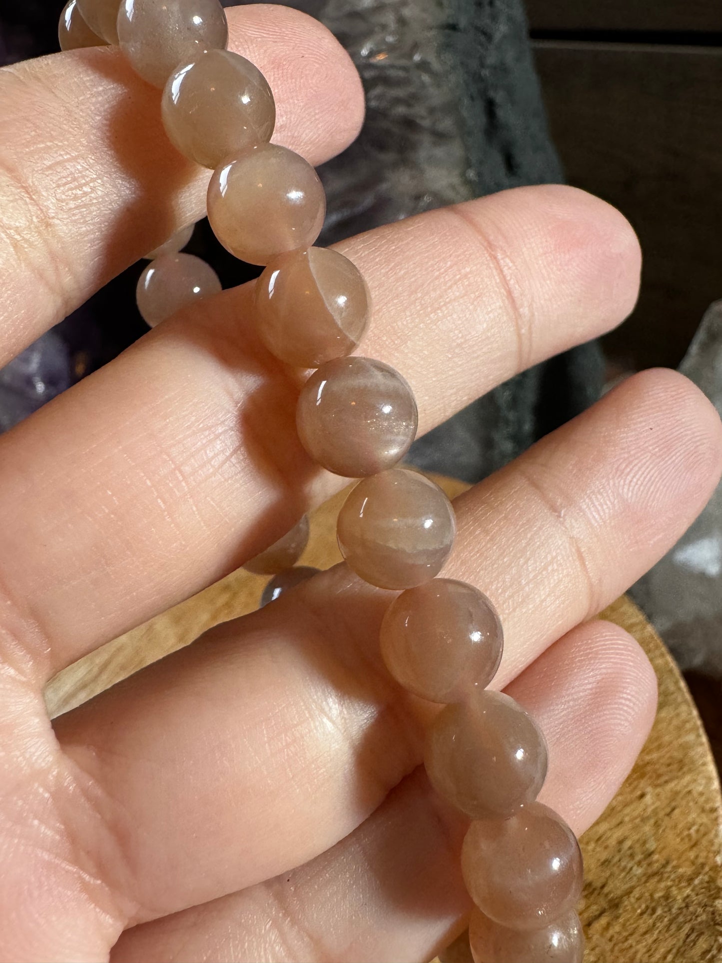 Dark Sunstone Quartz Bracelet | 8mm
