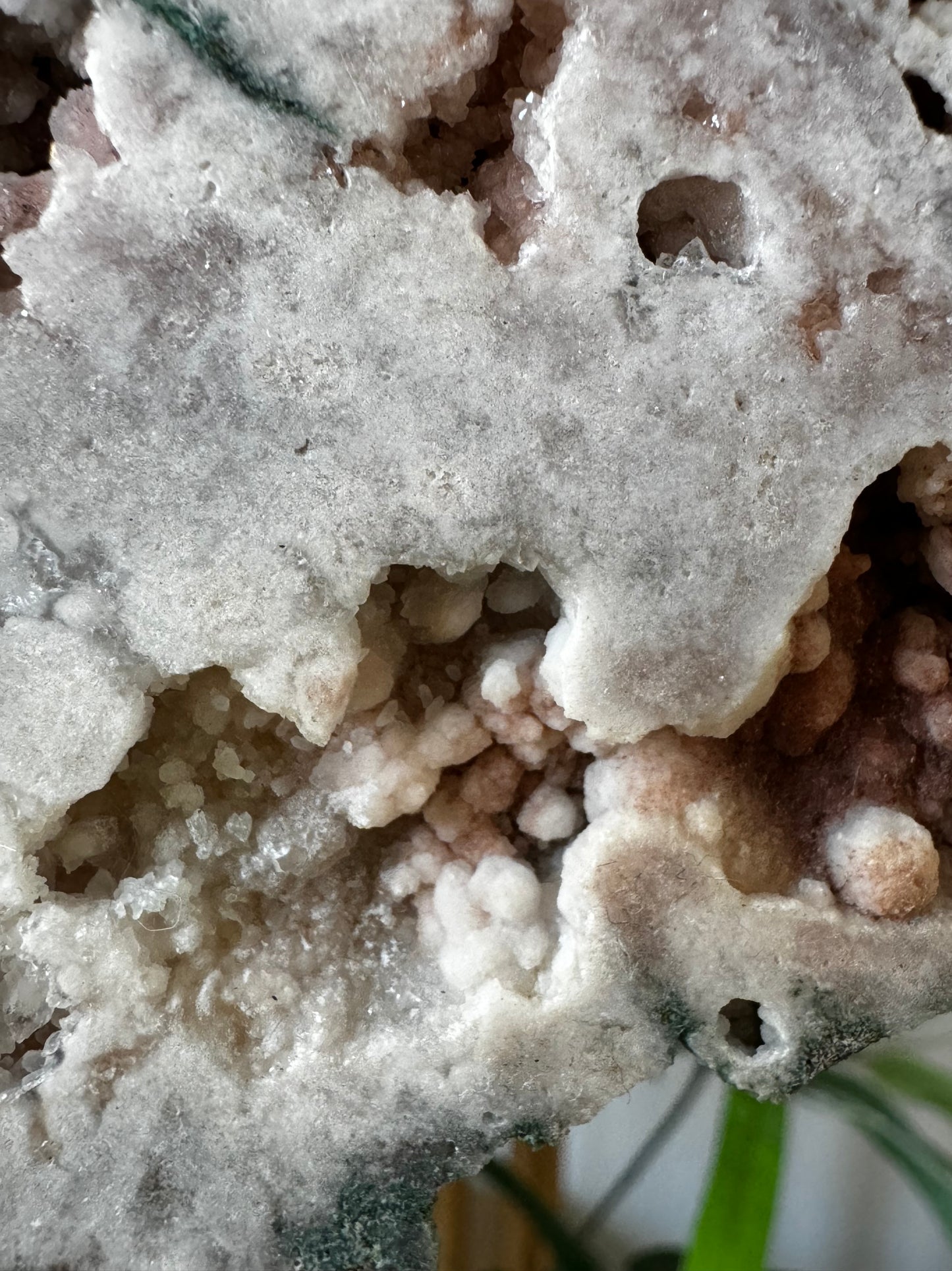 Pink Amethyst Slab on Wood Stand | 126g