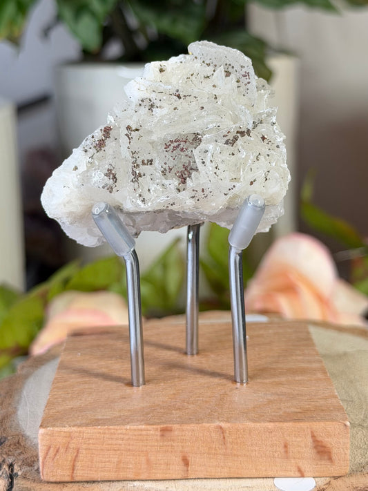 Calcite with Chalcopyrite with Stand 3| 58g