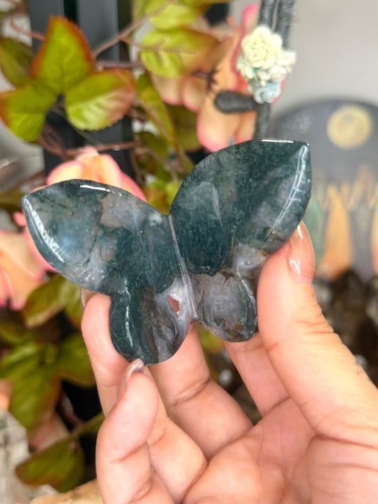 Moss Agate Butterfly | 59g