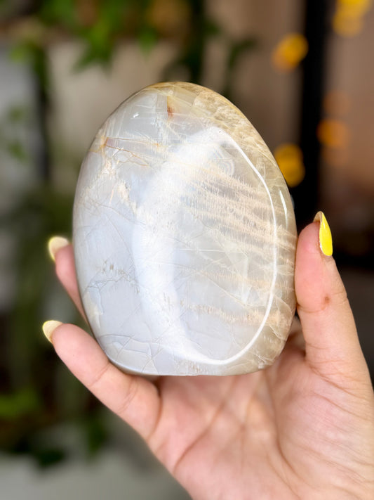 Flashy Peach Moonstone Freeform  | 383g