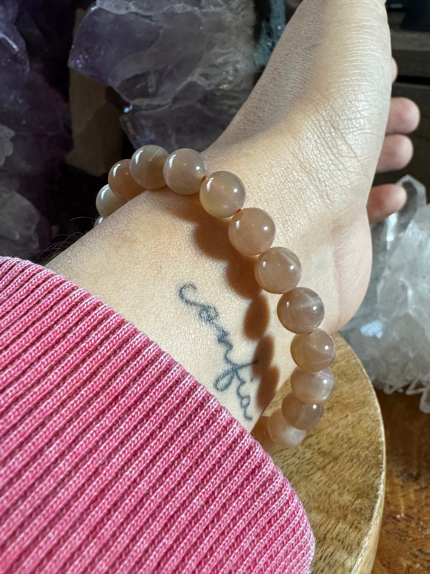 Dark Sunstone Quartz Bracelet | 8mm