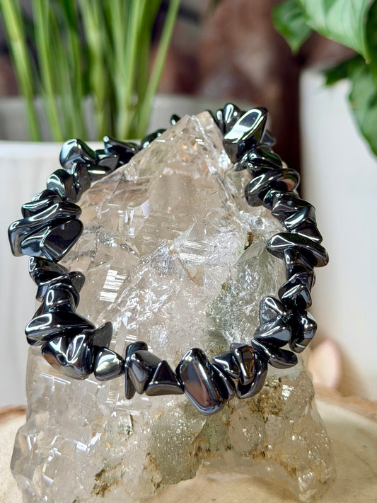 Elasticated Hematite Bracelet