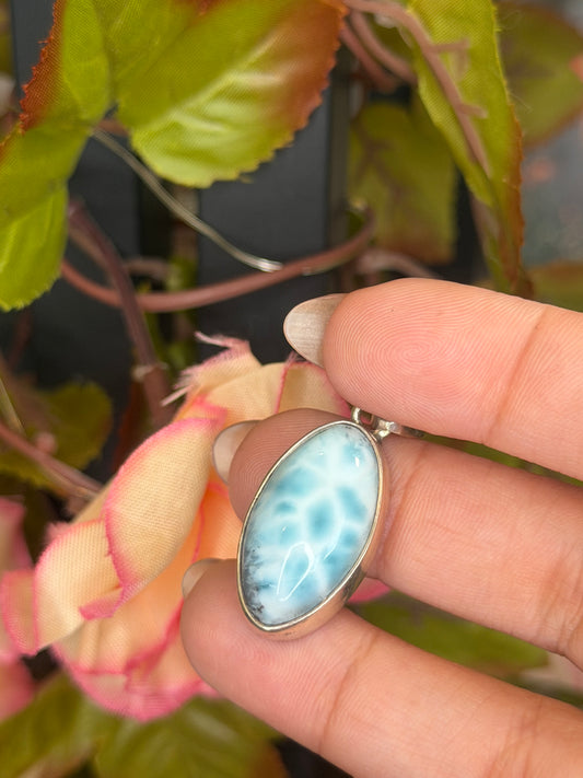 Silver 925 Larimar Pendant | 8g