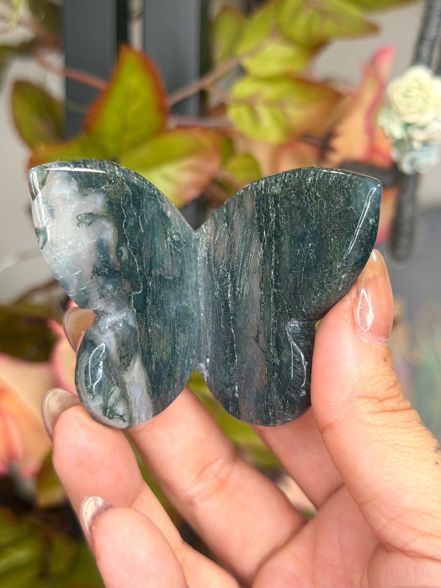 Moss Agate Butterfly | 60g