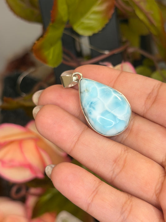 Silver 925 Larimar Pendant | 12g