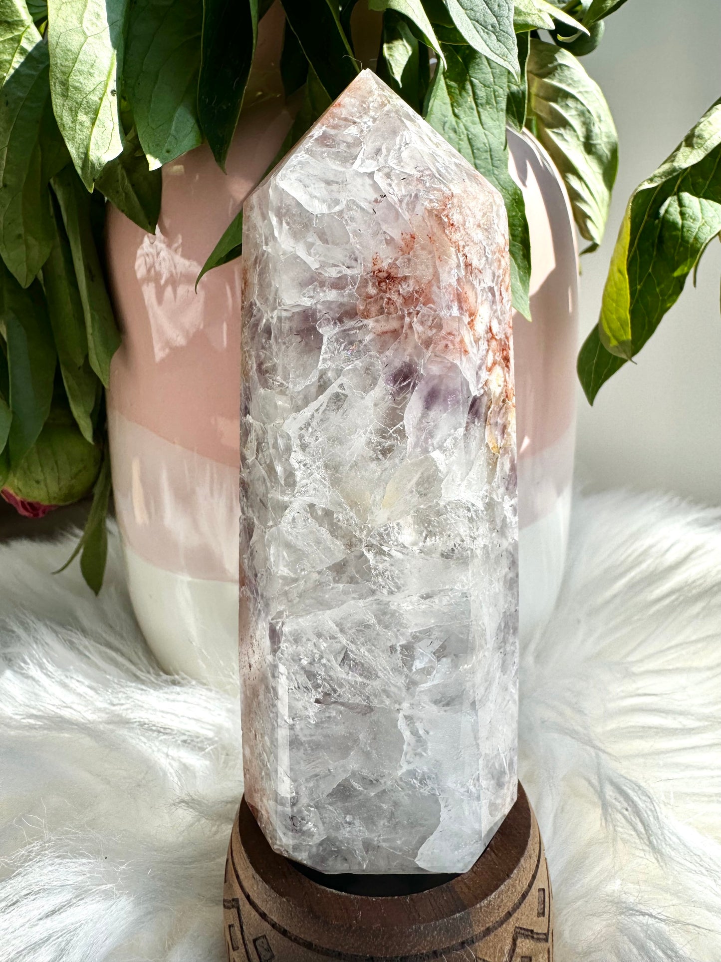 A+ Quality Pink Amethyst Tower | 341g