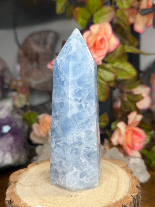 Blue Calcite Tower | 383g