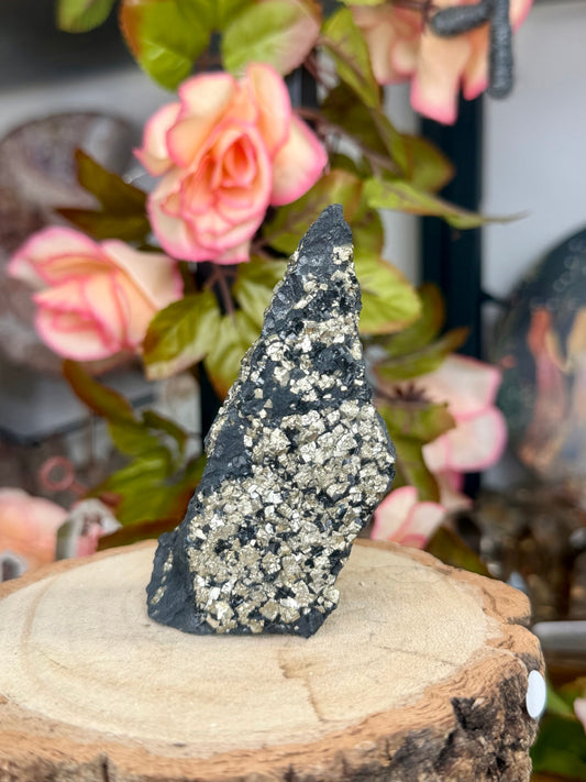 Pyrite Specimen on Basalt Base | 129g