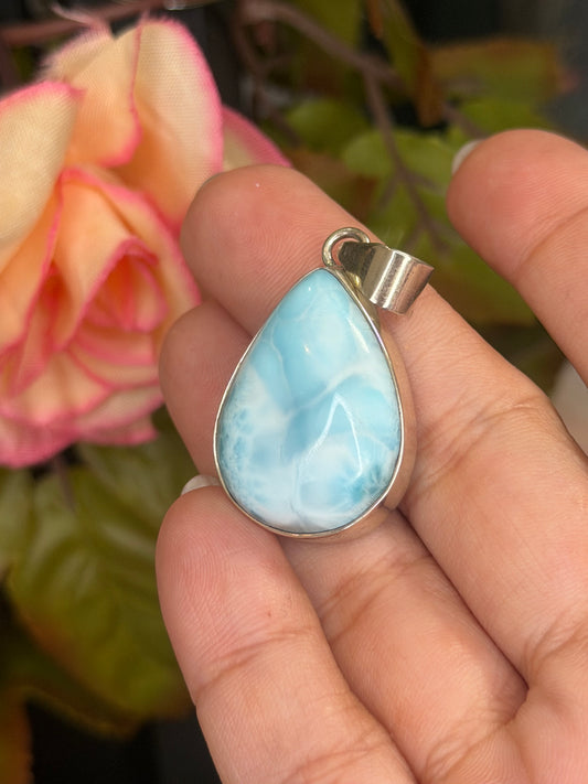 Silver 925 Larimar Pendant