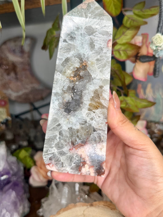 Very Special Flower Agate Tower | 604g