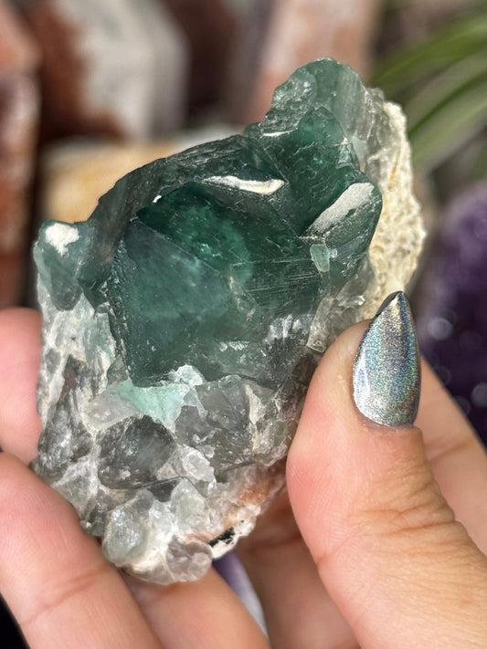 Green Fluorite from Madagascar | 148g - The Crystal Valley