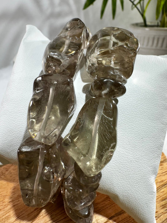 High Quality Natural Smokey & Citrine Bracelet - The Crystal Valley