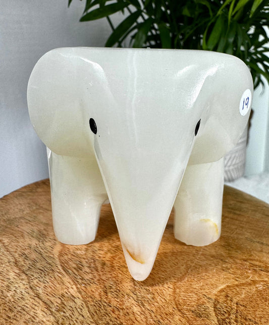 Onyx Elephant Candle Holder | 445g - The Crystal Valley