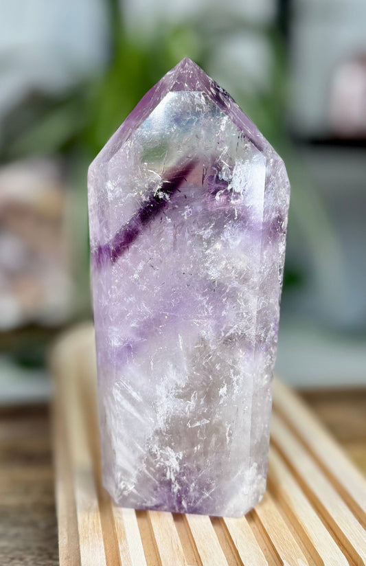 Phantom Amethyst Tower | 348g - The Crystal Valley