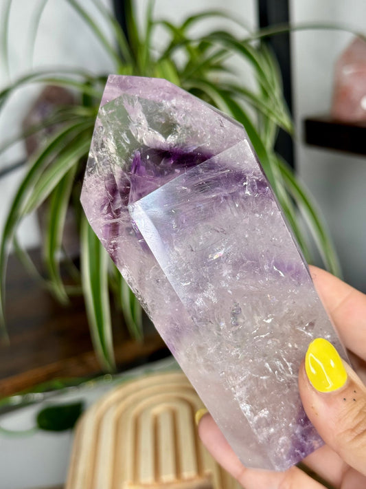 Phantom Amethyst Tower | 348g - The Crystal Valley