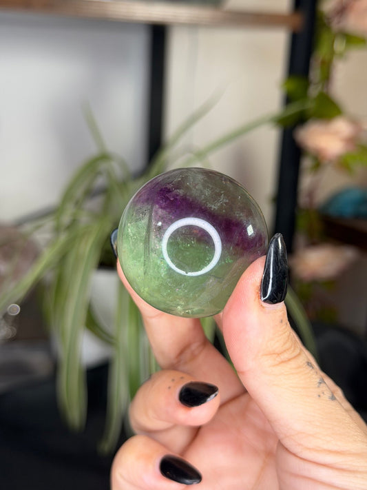 Rainbow Fluorite Sphere | 99g - The Crystal Valley