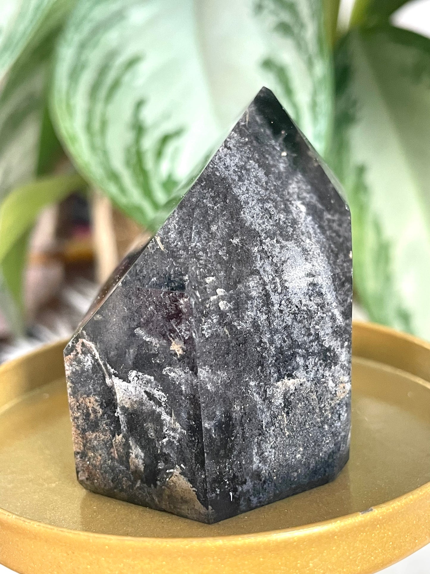 Unique Black Lodolite Tower | 185g