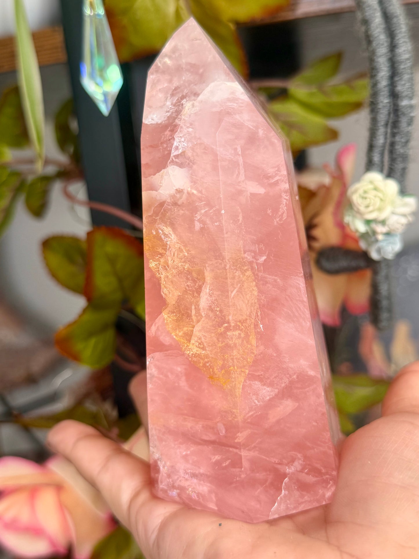 High Quality Rose Quartz Tower | 448g