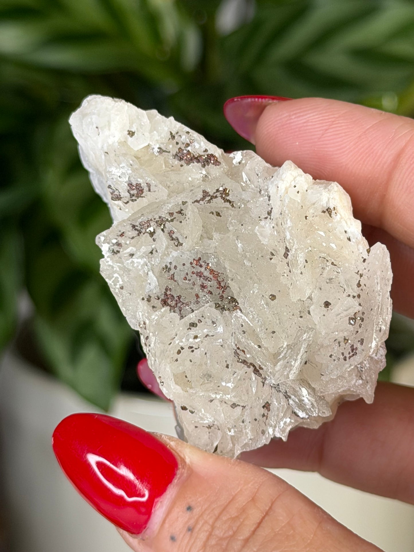 Calcite with Chalcopyrite with Stand 3| 58g