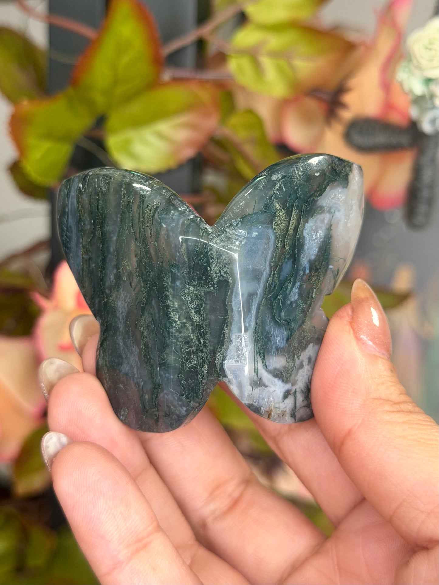 Moss Agate Butterfly | 60g