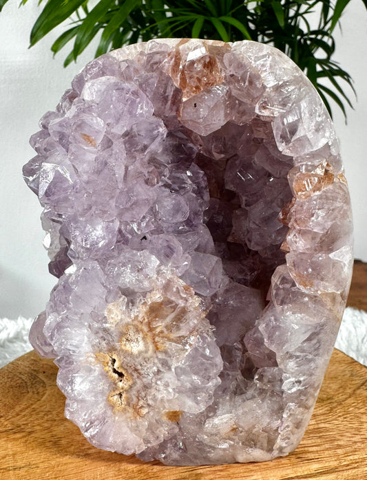 AAA Pink Amethyst Free Form (half natural, half polished) | 685g