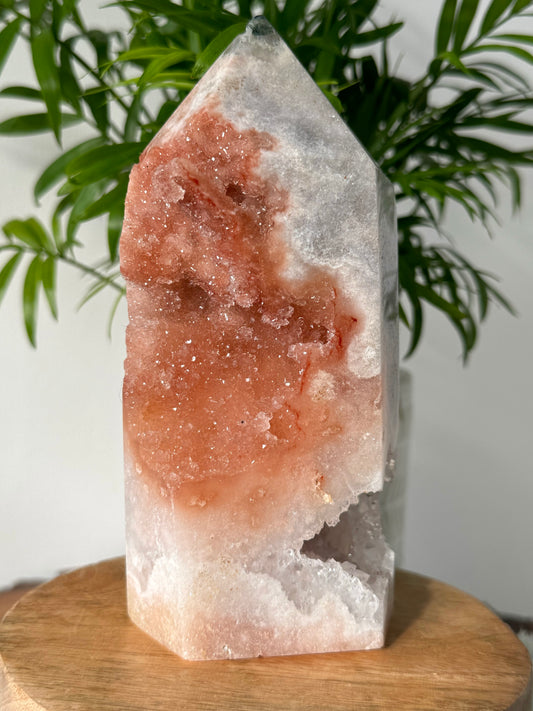 Very Unique Pink Amethyst & Quartz Tower  | 1.2 kg