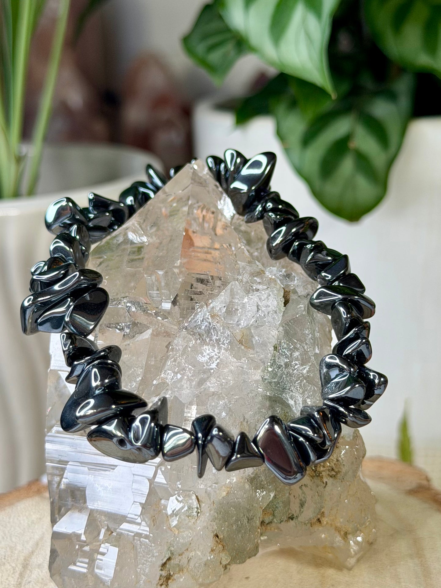 Elasticated Hematite Bracelet