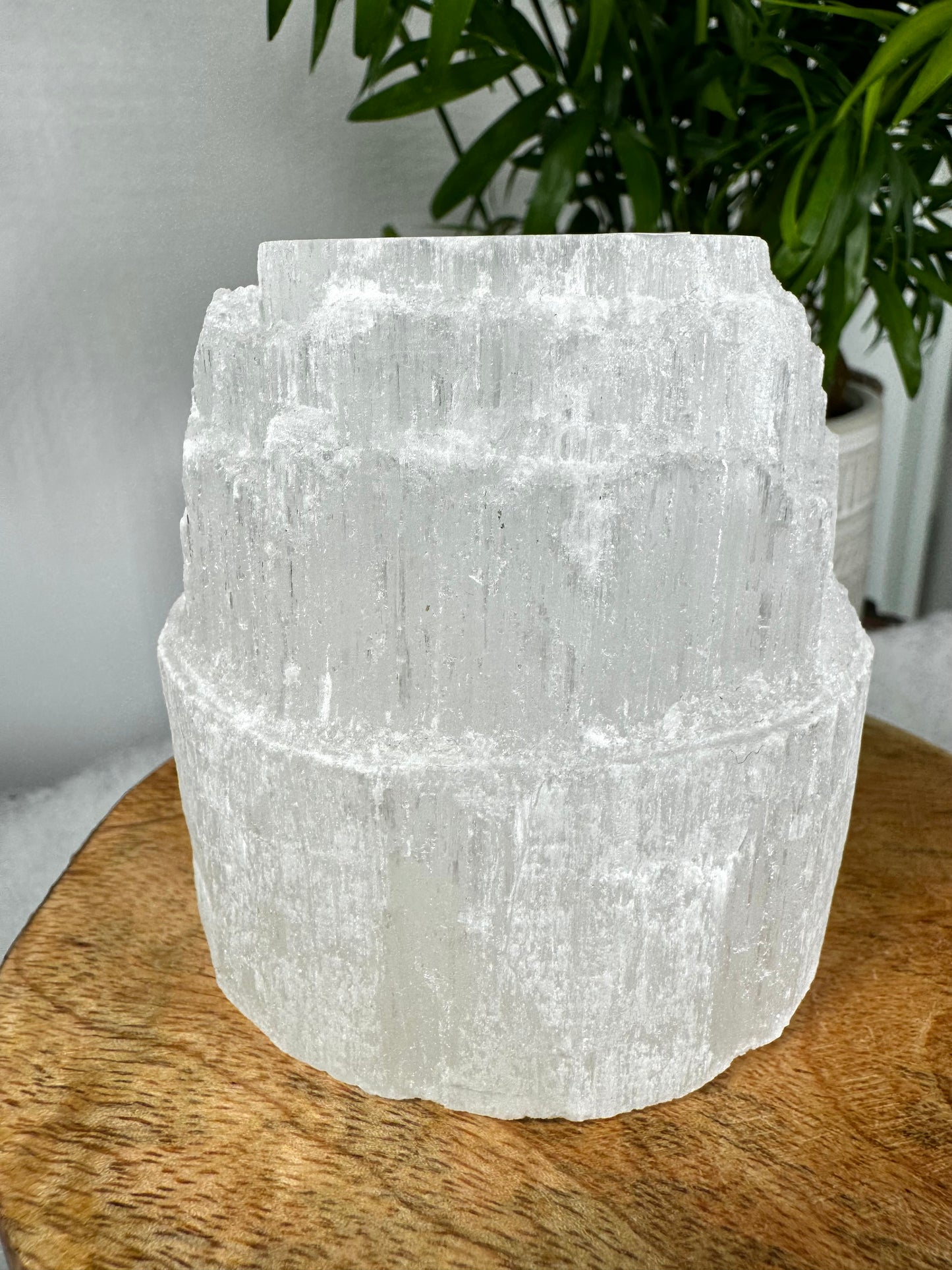 Selenite Candle Holder | 686g