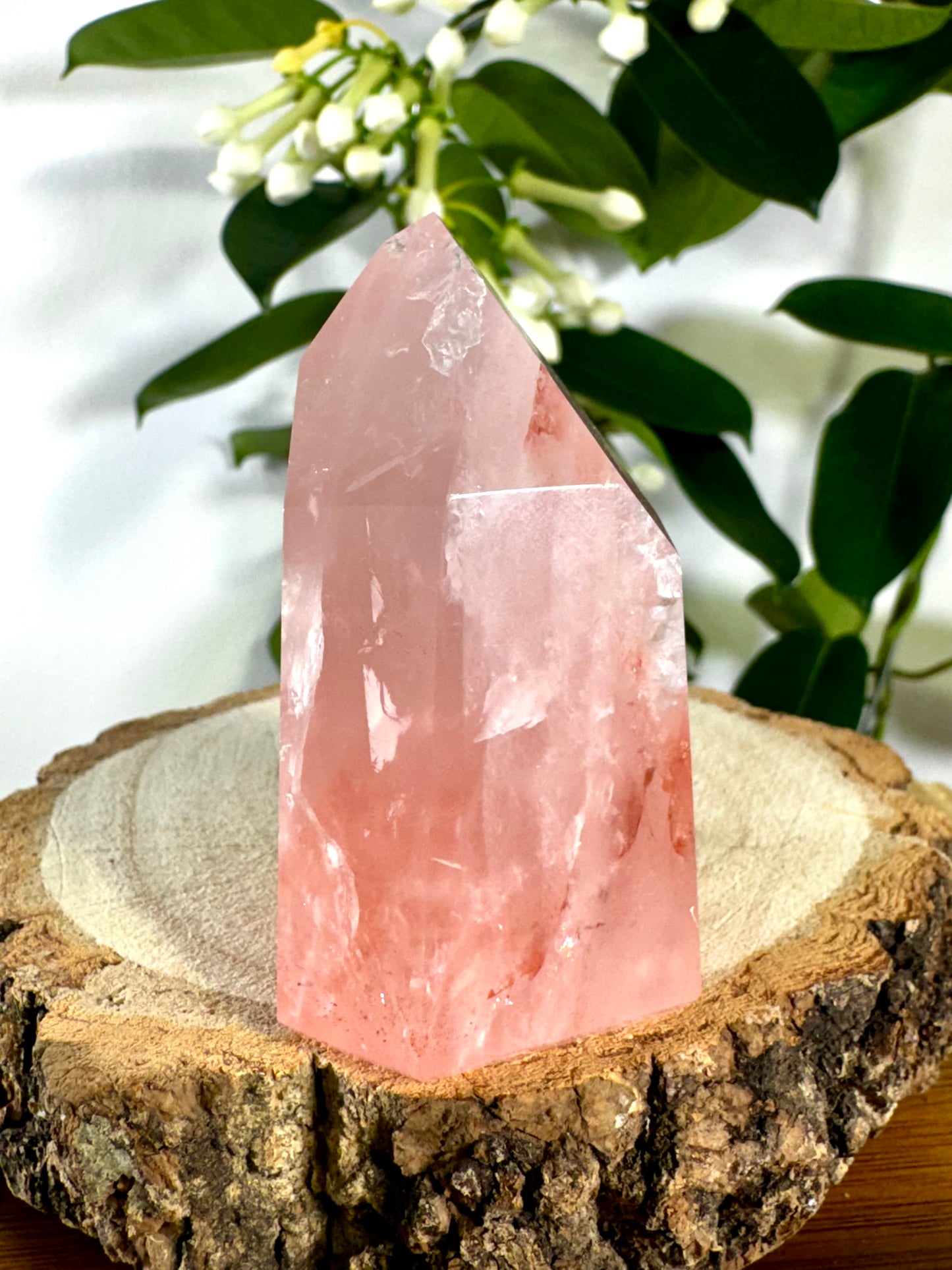 High Quality Rose Quartz Tower | 167g