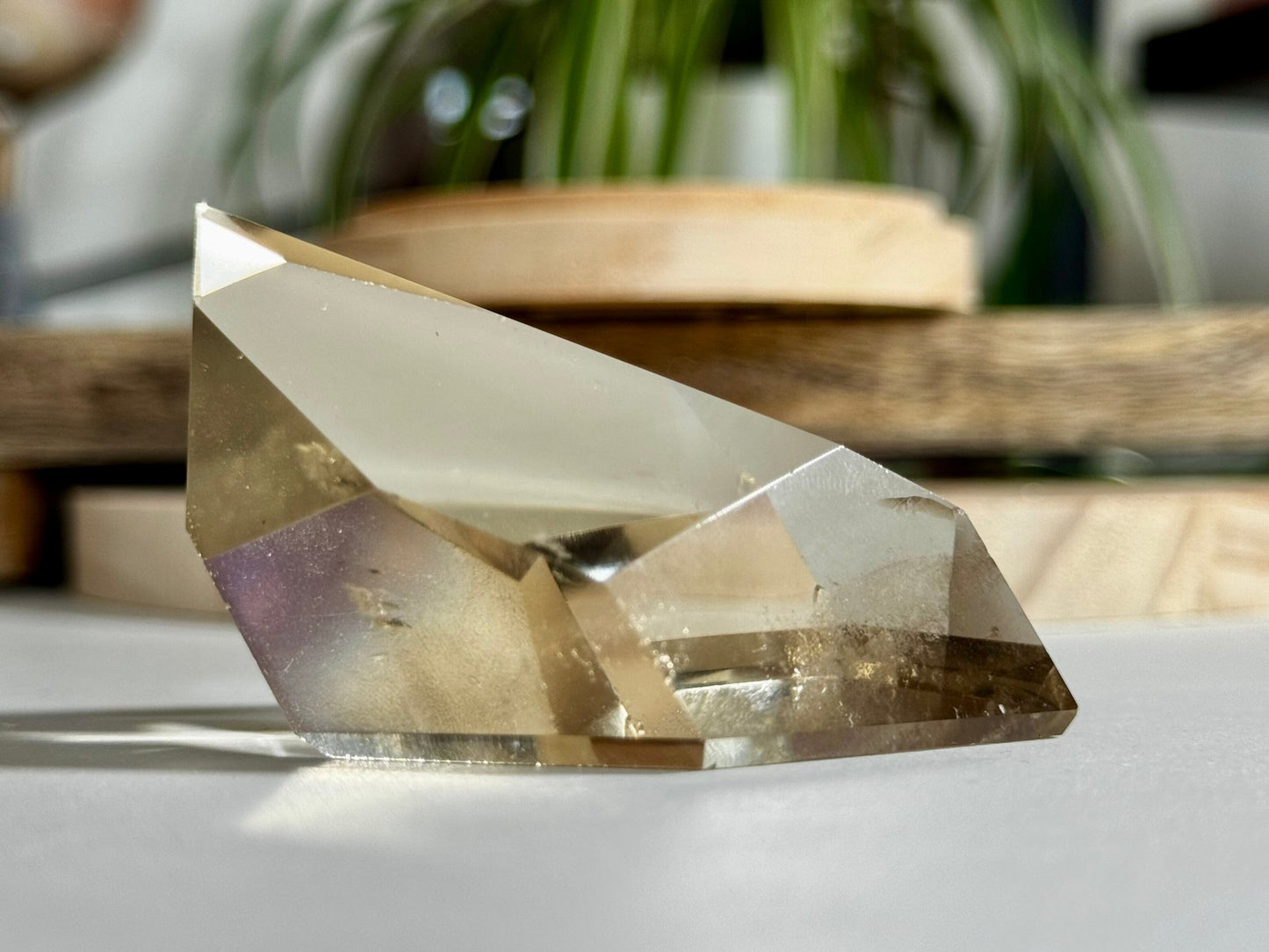 100% High Quality Natural Brazilian Champagne Citrine Free Form (Polished) | 110g - The Crystal Valley