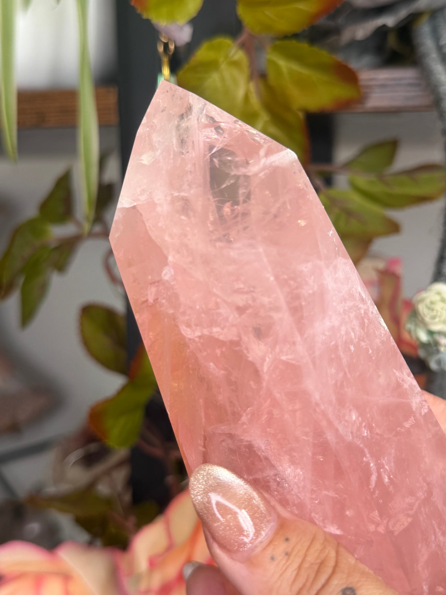 High Quality Rose Quartz Tower | 448g