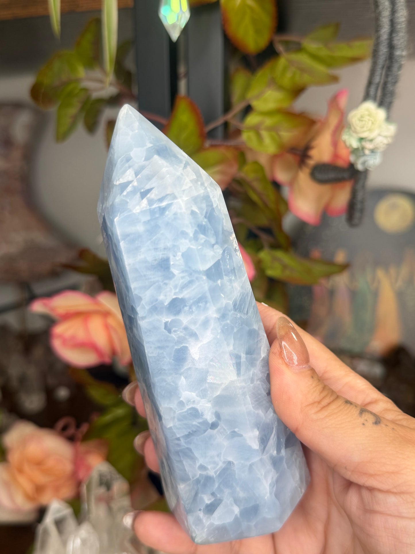Blue Calcite Tower | 383g