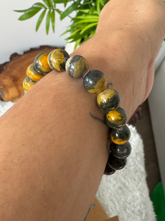 Bumblebee Jasper Bracelet |9.2 mm