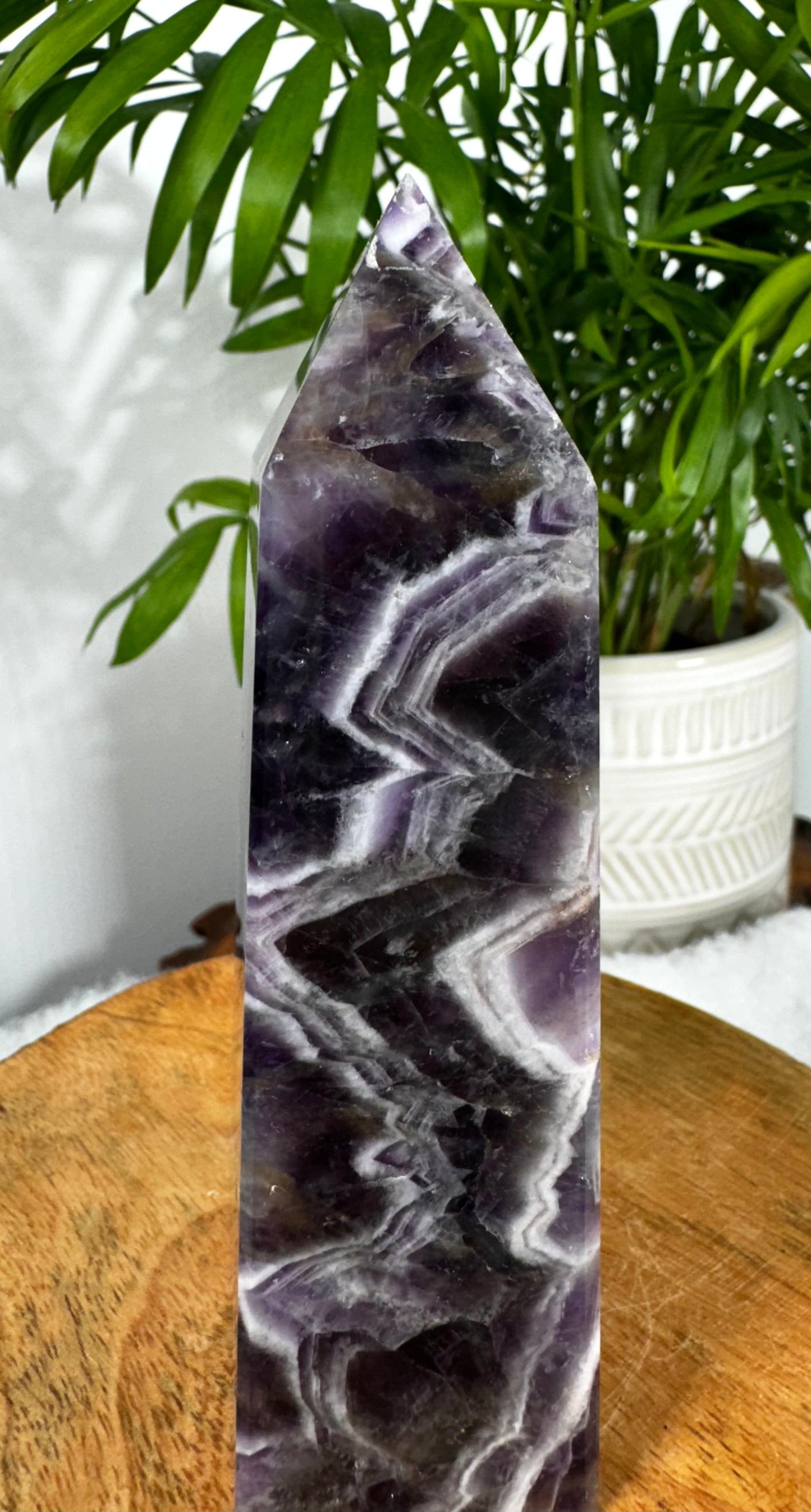 Chevron Amethyst Tower | 340g