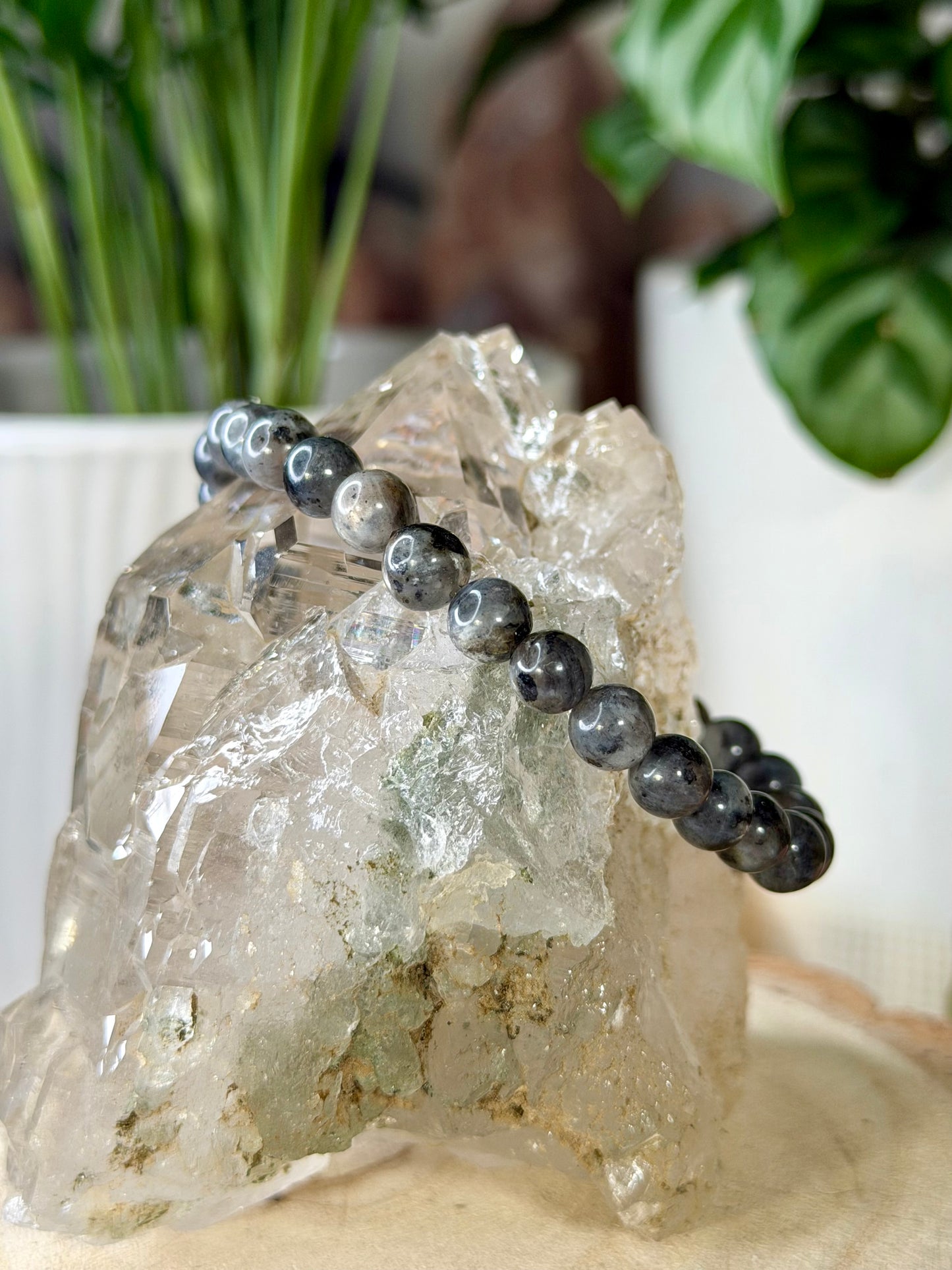 Elasticated Labradorite Bracelet