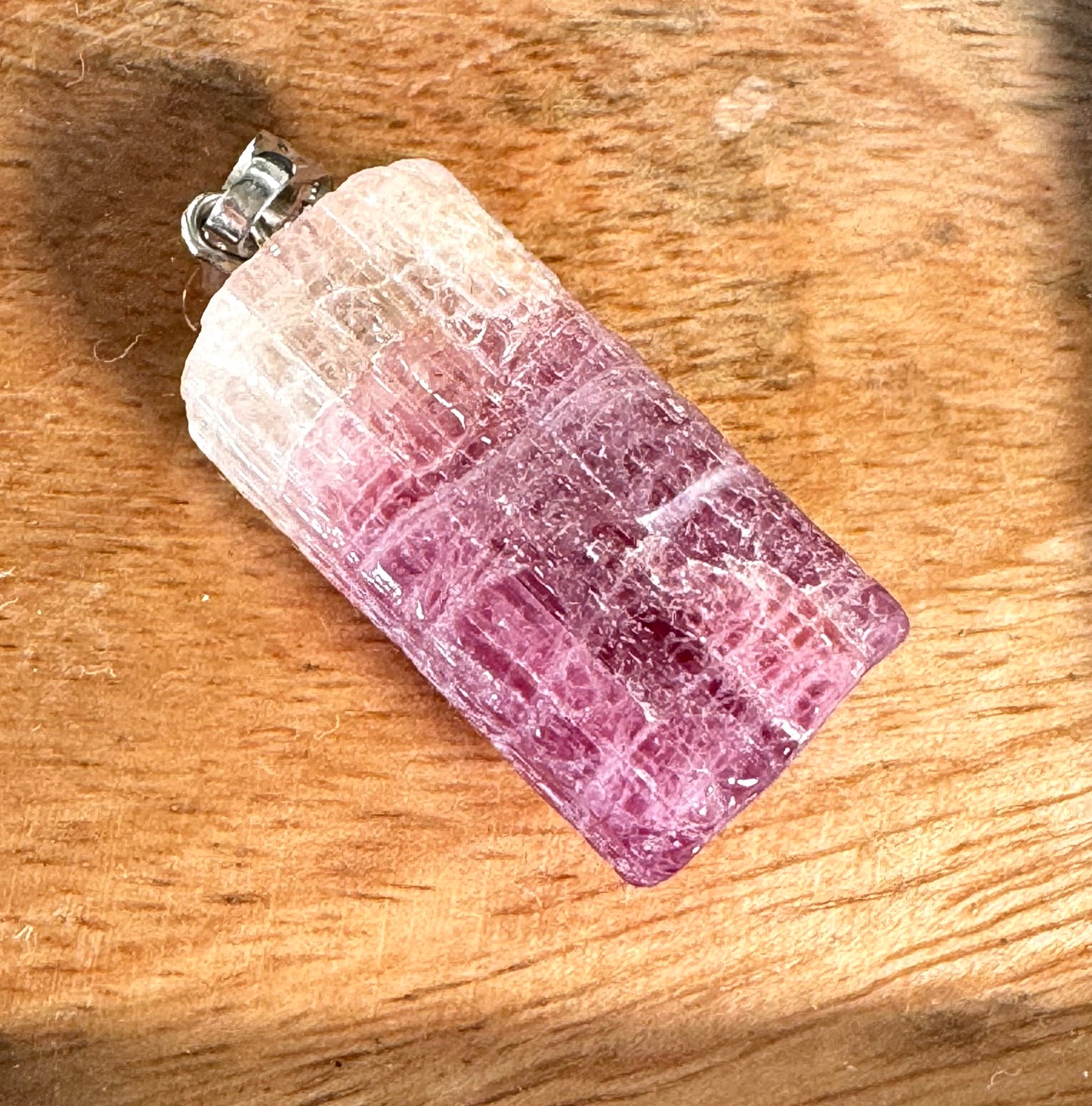 Natural Pink Tourmaline Pendant | 9g