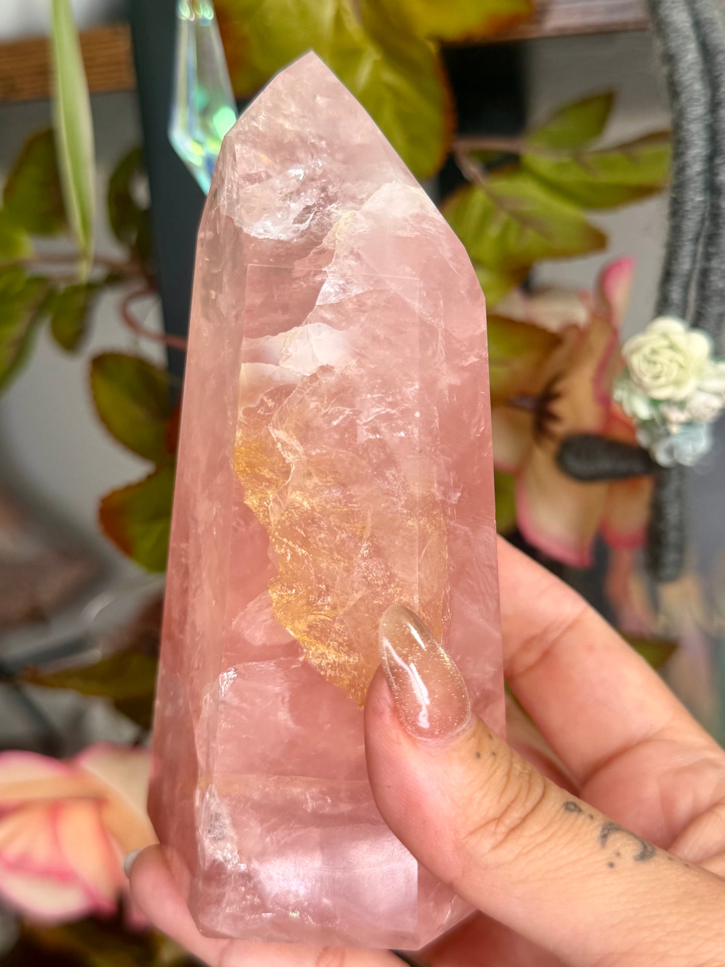 High Quality Rose Quartz Tower | 448g