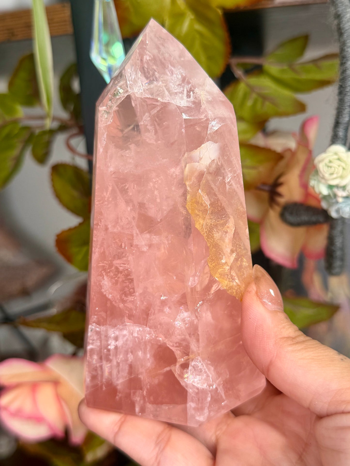 High Quality Rose Quartz Tower | 448g