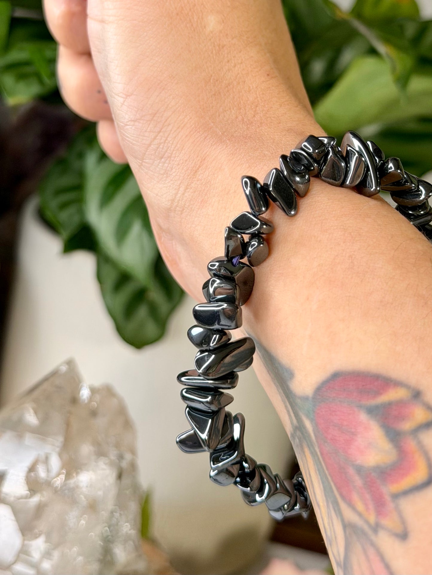 Elasticated Hematite Bracelet
