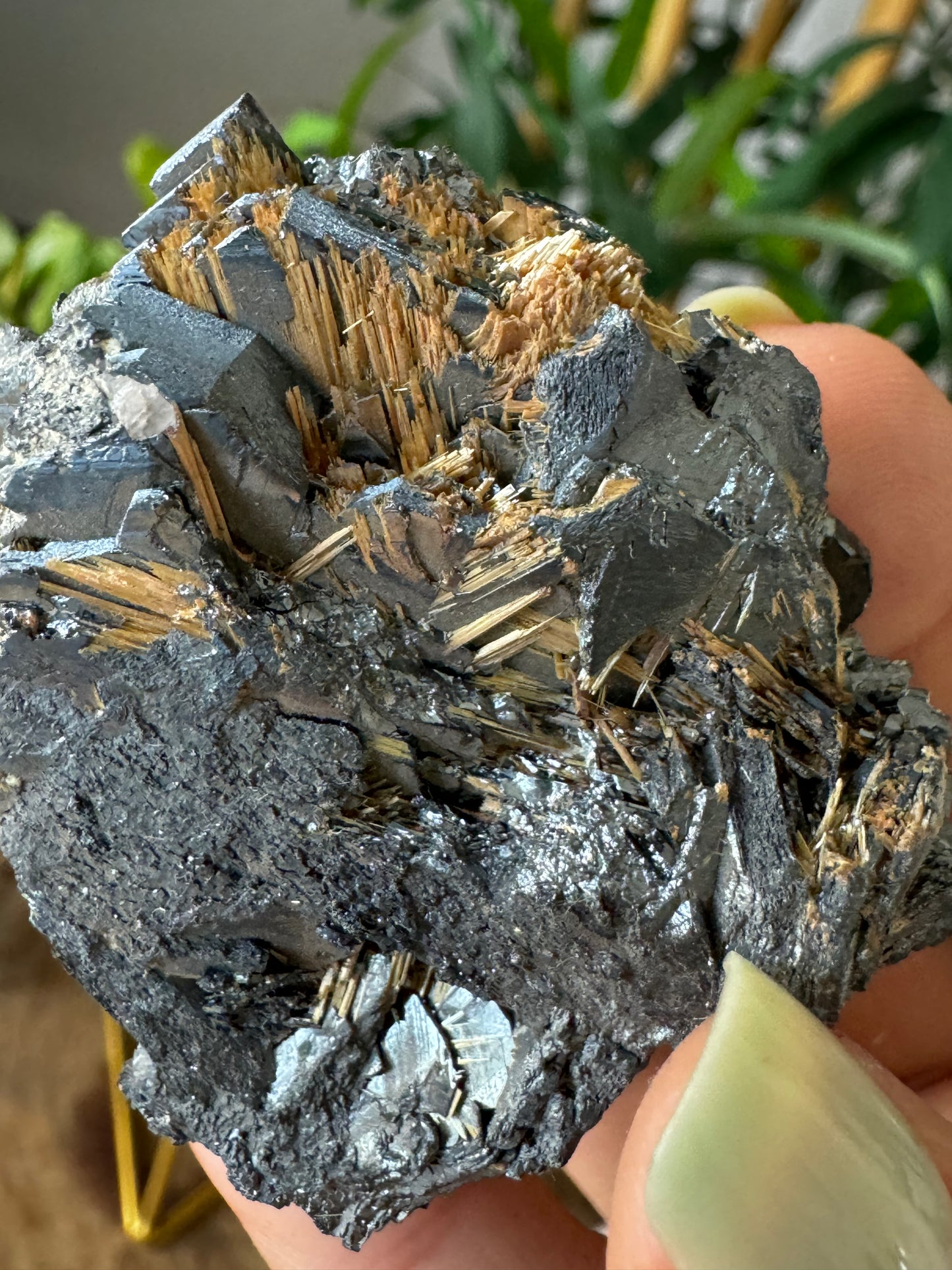 Unique Hematite  with Rutile & Albite