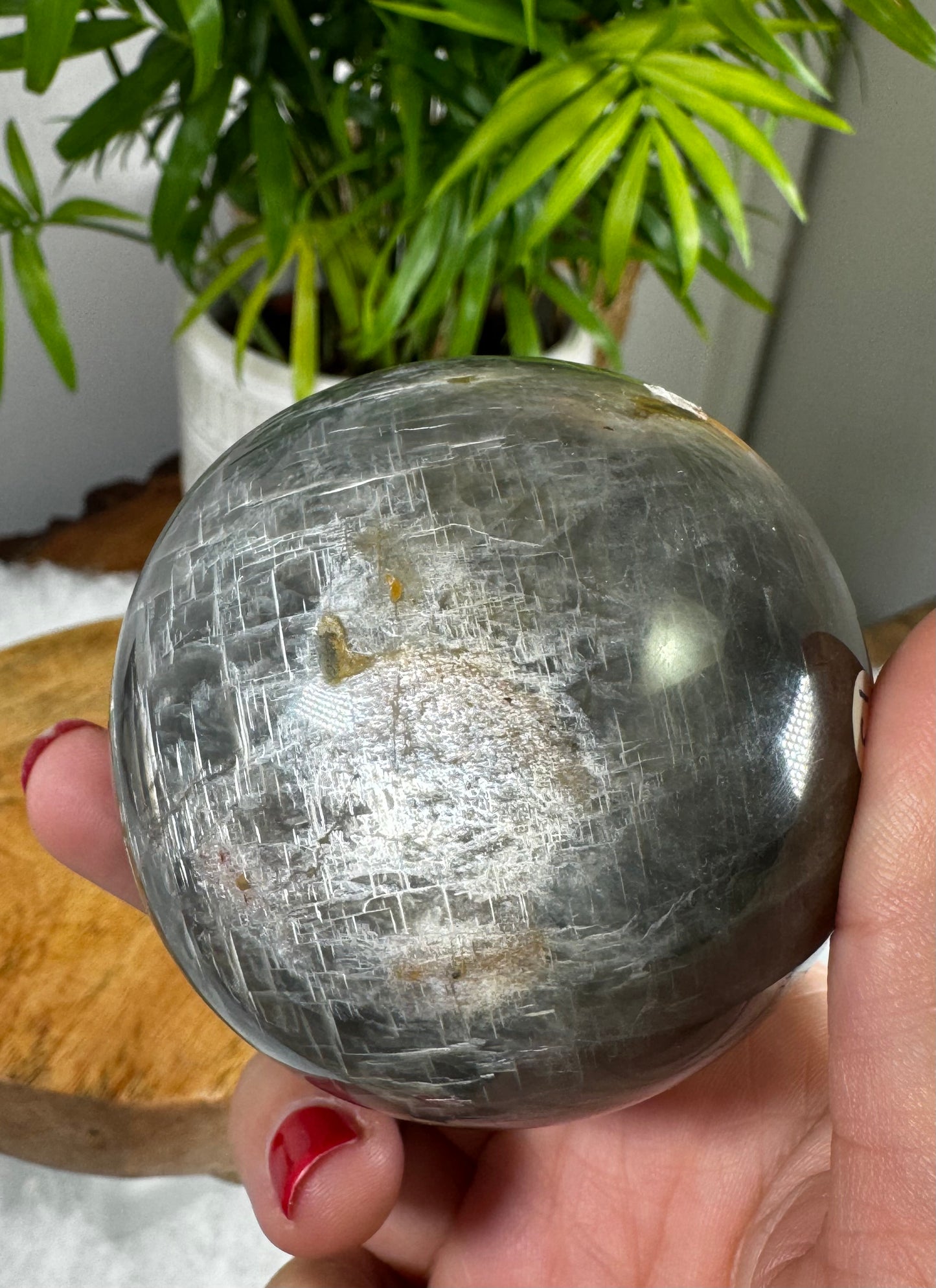 Black Moonstone Sphere | 335g