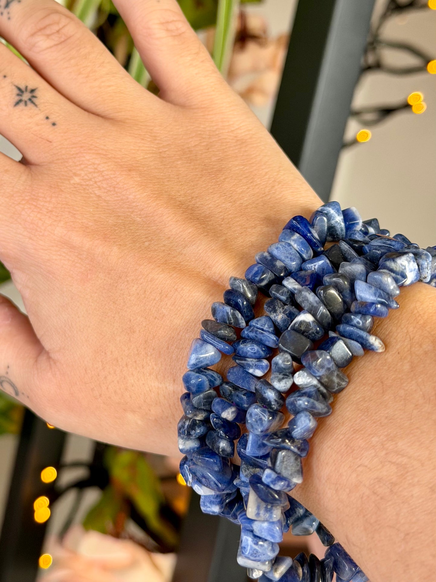 Elasticated Blue Sodalite Bracelet