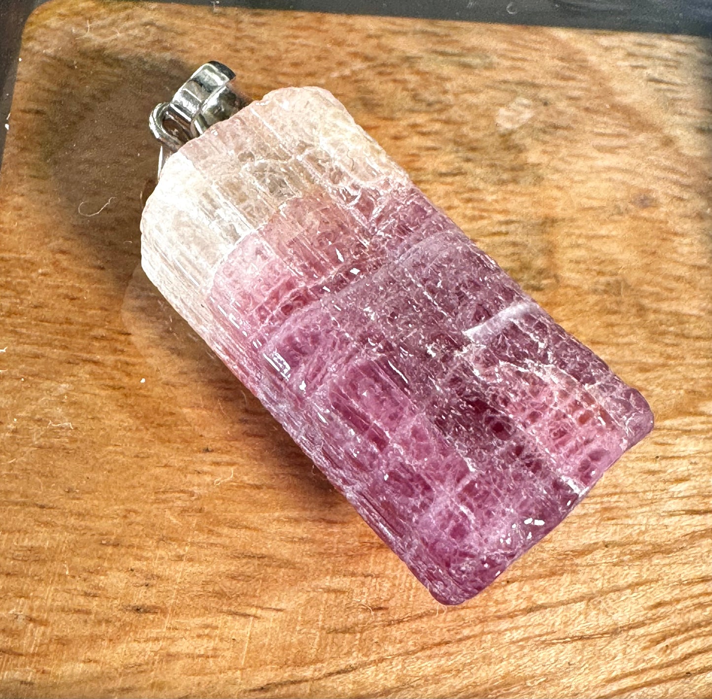 Natural Pink Tourmaline Pendant | 9g