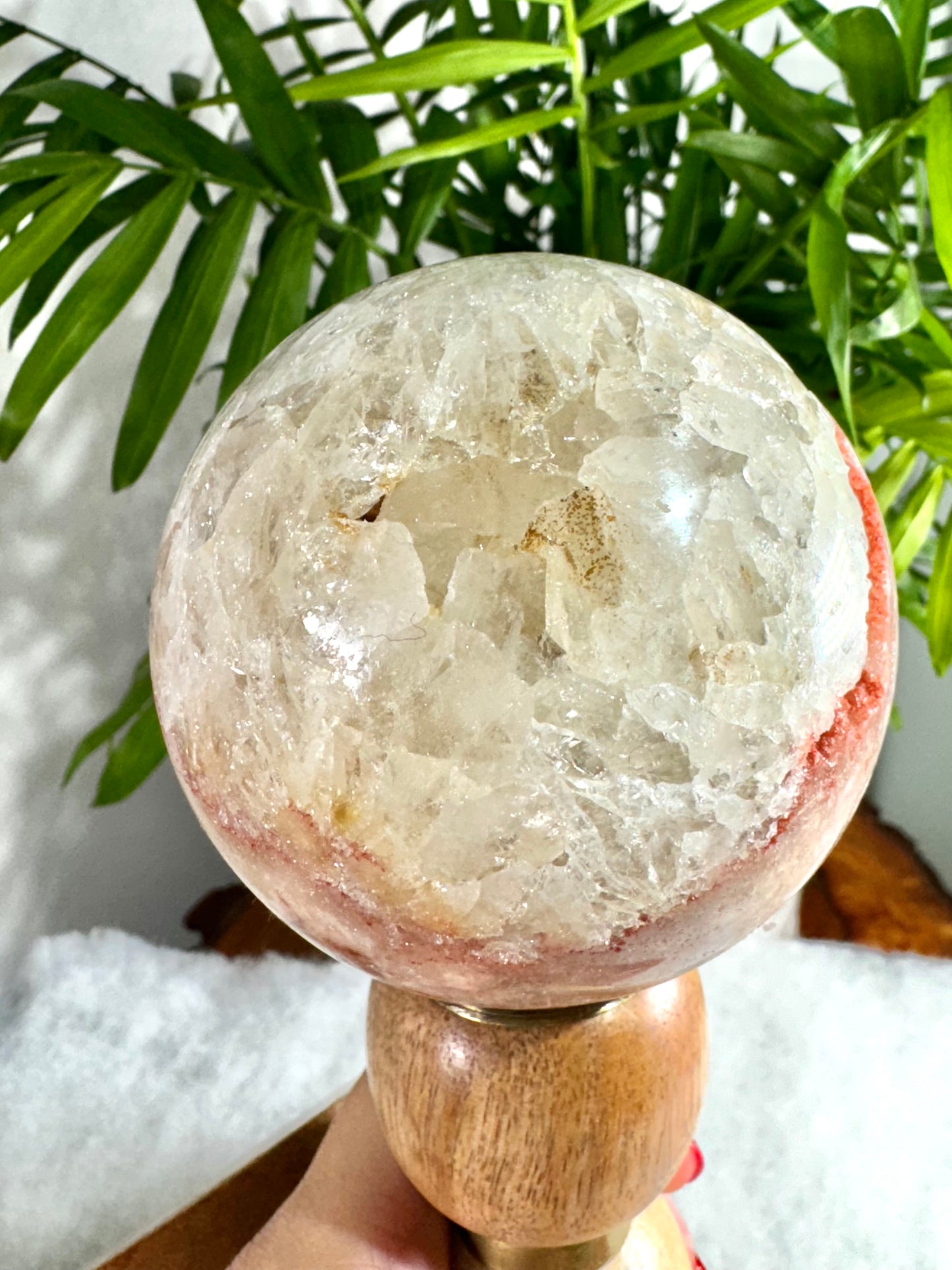 Pink Amethyst & Quartz Sphere | 560g