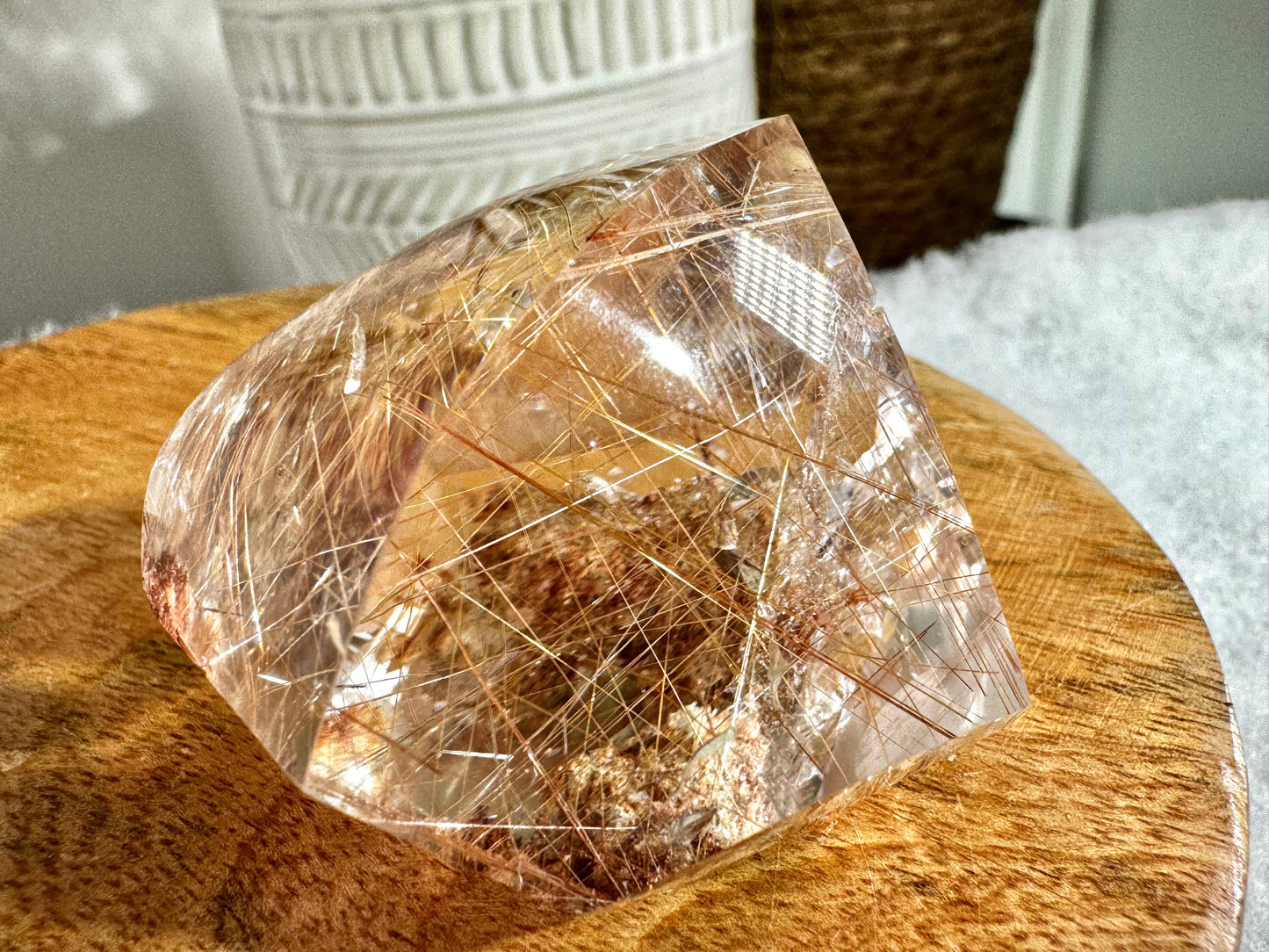 Extra Quality Golden & Red  Rutile Lens | 100g