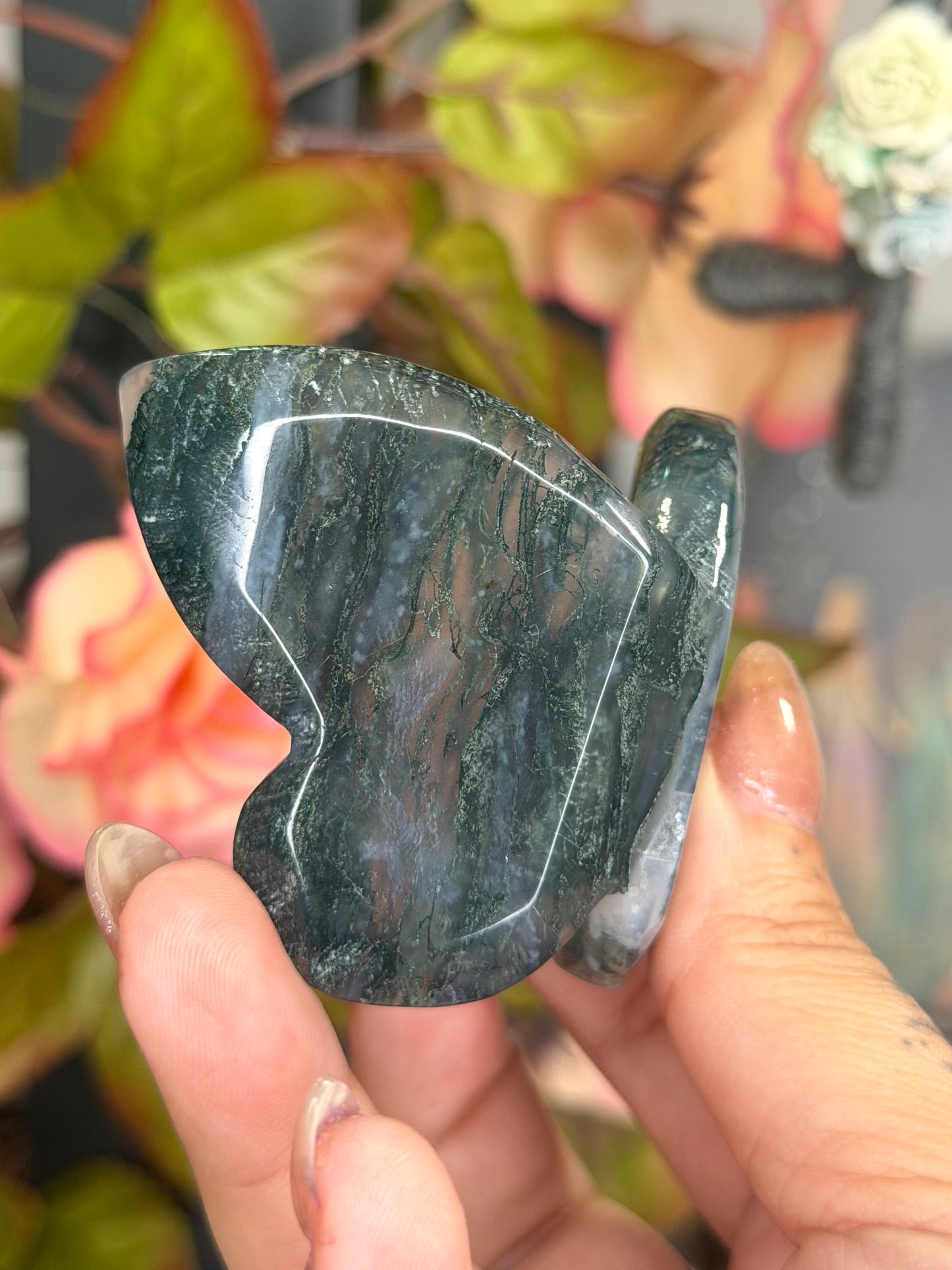 Moss Agate Butterfly | 60g