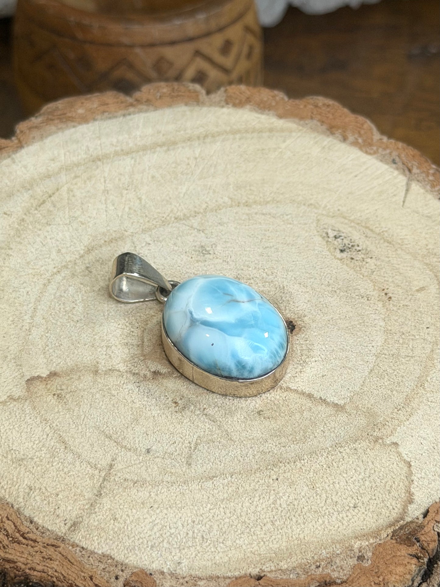 Silver 925 Larimar Pendant | 10g