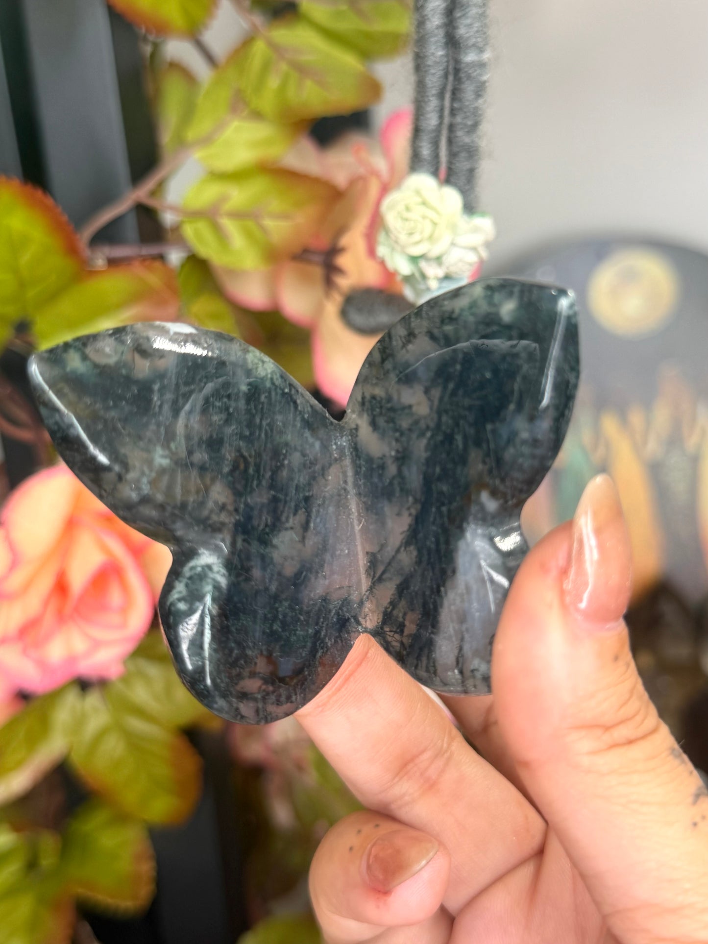 Moss Agate Butterfly |  69g