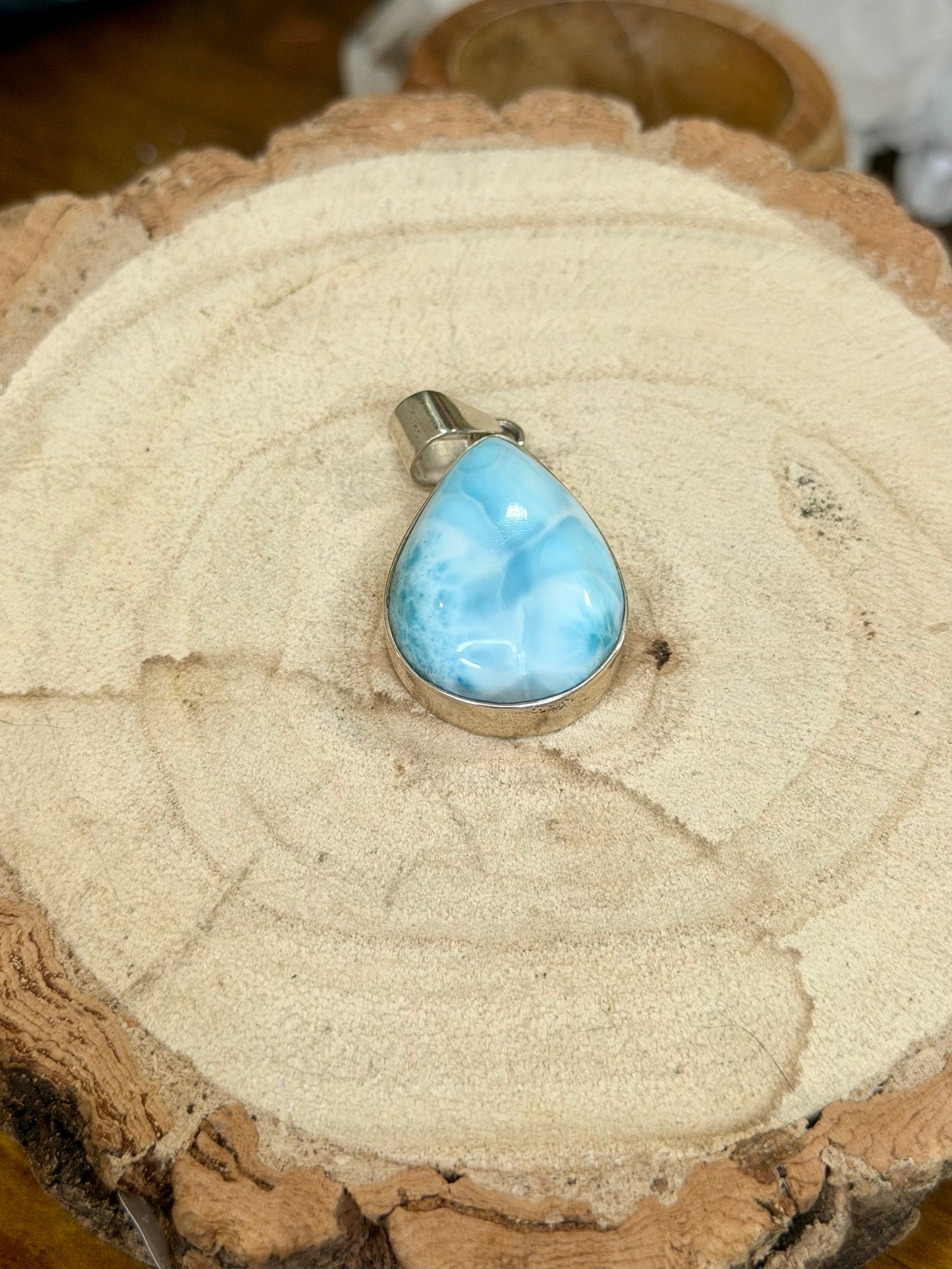Silver 925 Larimar Pendant